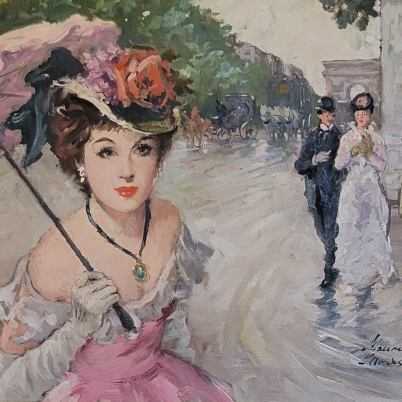 IMPORTED FROM FRANCE ORIGINAL painting - Antique, Maurice Renard - Picture 3 of 8